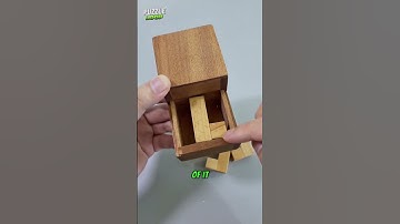 Can you put four wooden blocks into the box #brainteaser #puzzle #puzzlechallenge #puzzlesolving