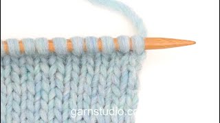 How to work edge stitches in stocking stitch – Nordic knitting style