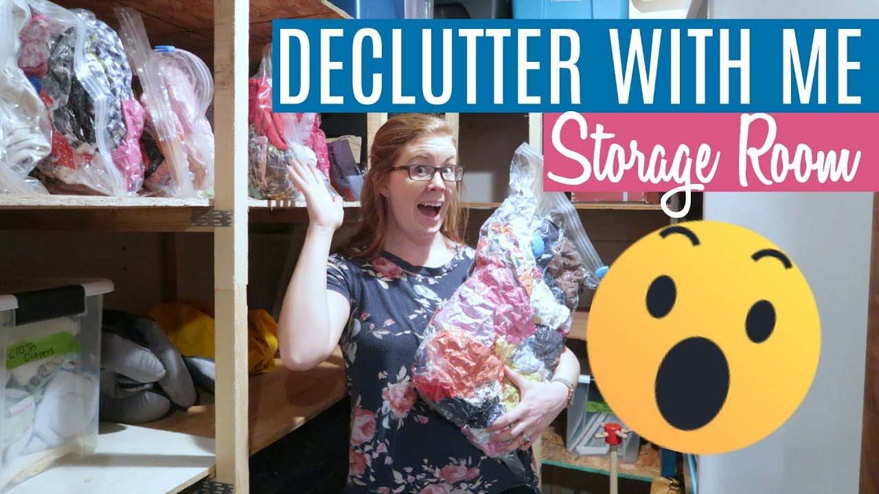 WE GOT RID OF 60% OF OUR STUFF! | DECLUTTER WITH ME: STORAGE ROOM