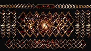 4K Triangles Gold Theme Free Download | Mapping | Free LOOP