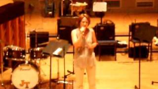 Linda Clarke Nordlund sings &quot;The first time ever I saw your face&quot;.&quot;