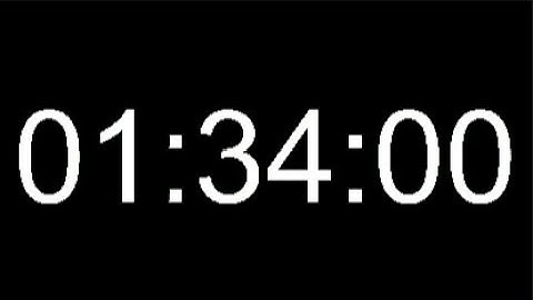 1 Hour 34 Minute Timer - 94 Minute Countdown - 5640 Seconds Alarm