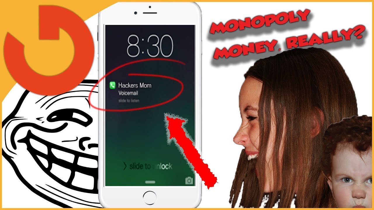 SHE LEFT A VOICEMAIL ABOUT THE MONOPOLY MONEY! - YouTube