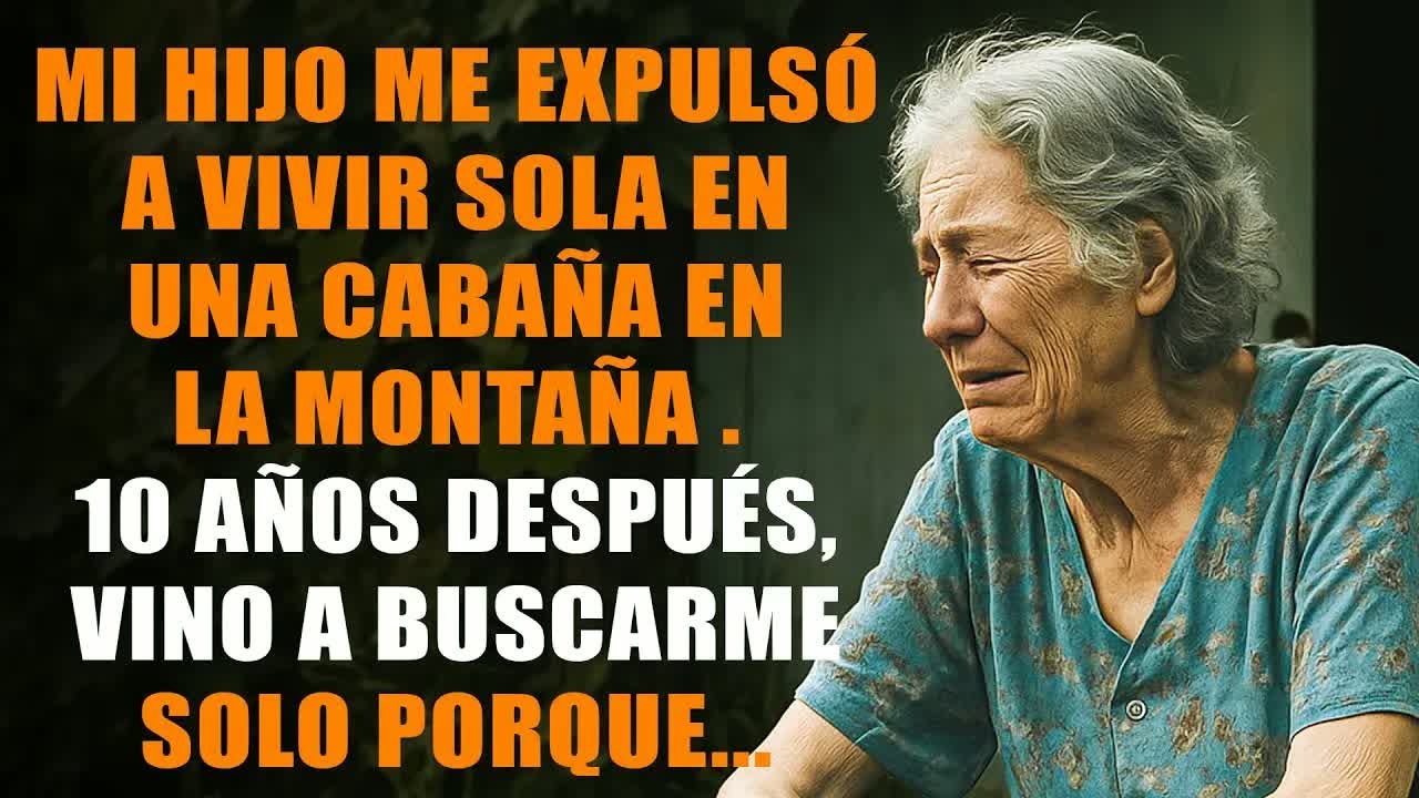 Mi hijo me echó a vivir sola en la montaña 10 años después se heló al ver lo que dejé en la caba