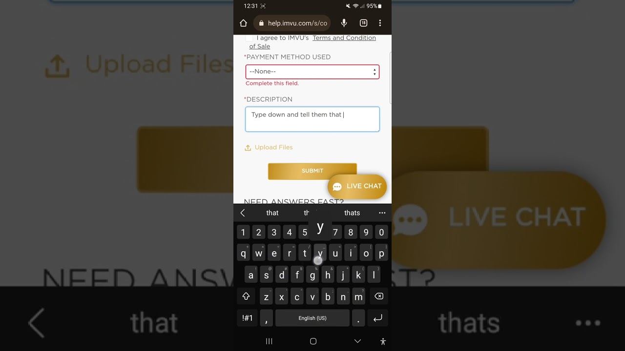 How to get your acc out of Hold / Account on Hold / IMVU