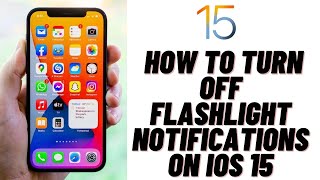 How to Turn Off Flashlight Notifications on iOS 15 screenshot 5