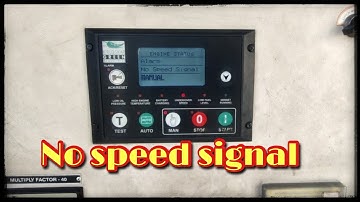 No Speed Signal |Genarator not Starting Problem|#shorts