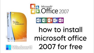 How To Install Microsoft Office 2007 Enterprise For Free -  Office 2007