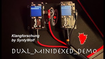 Dual MiniDexed FM-Synthesizer Demo DIY Yamaha TX816 & DX7, Beats by Syntakt, SyntiWolf Projekt