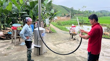 Nồi Hơi Sục Nấu Đậu Hũ Phụ có bếp củi gắn liền thân siêu nhanh hiện đại và tiết kiệm