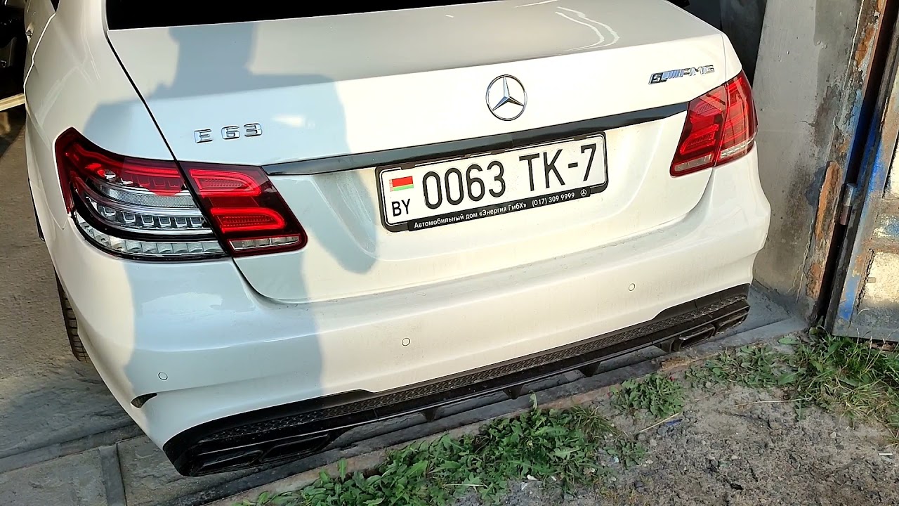 звук выхлопа е63 amg - YouTube