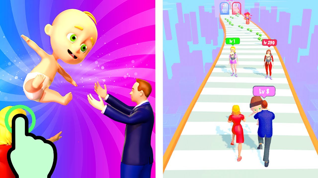 Parents Run - Parents Baby Run - All Levels iOS Android GamePlay #3 ...