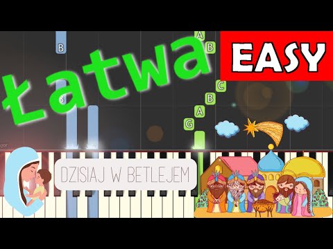 🎹 Dzisiaj w Betlejem - Piano Tutorial (łatwa wersja) 🎵 NUTY W OPISIE 🎼