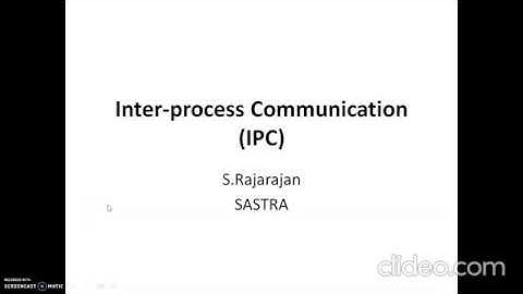 CS308 Operating Systems - Inter Process Communication (IPC)