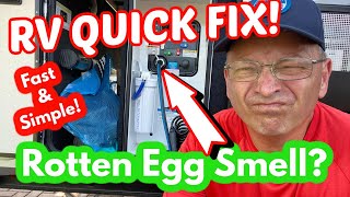 QUICK FIX! Rotten Egg Smell in your RV | Improvement | 2021 Grand Design Solitude 380 FL R | RV Life
