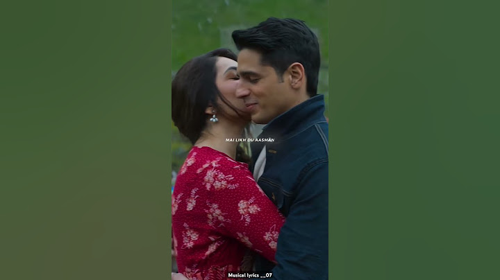 # Sidharth Malhotra # love song🫀🍁☘️💫# lyrics 💫