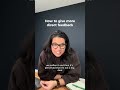 Giving direct feedback isn’t unkind