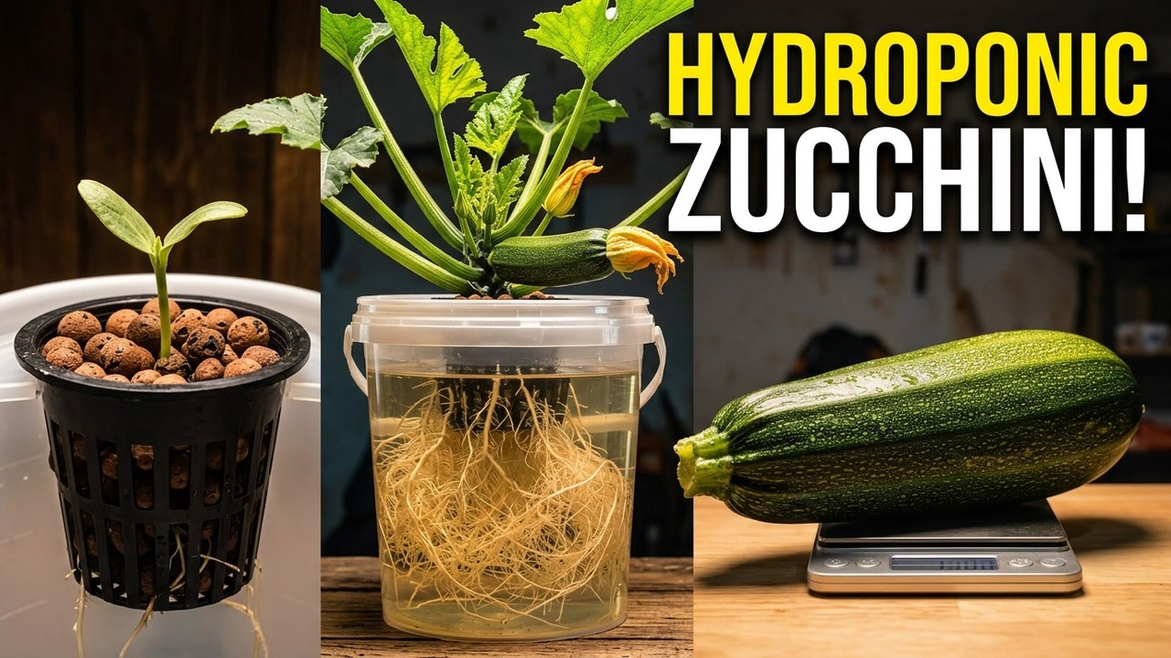Growing zucchini without soil? Here's what happened in 61 days - YouTube