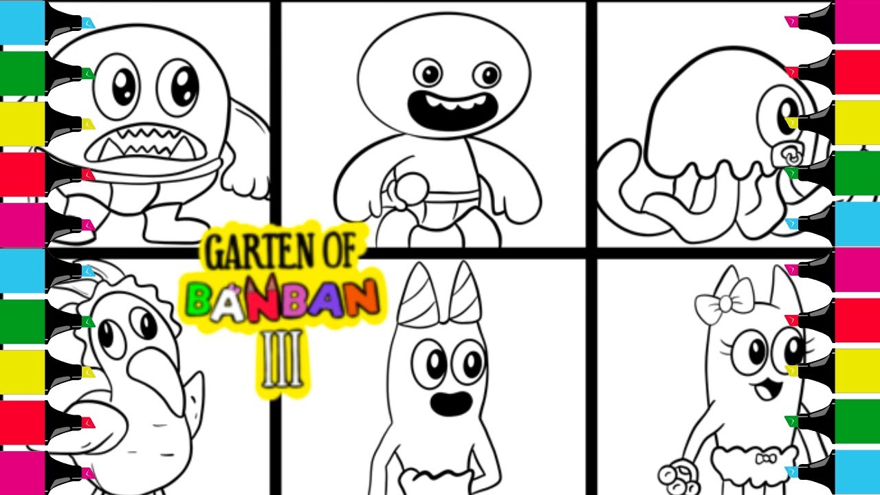 garten of banban coloring pages 2 – The Twisted One – Having fun with  children