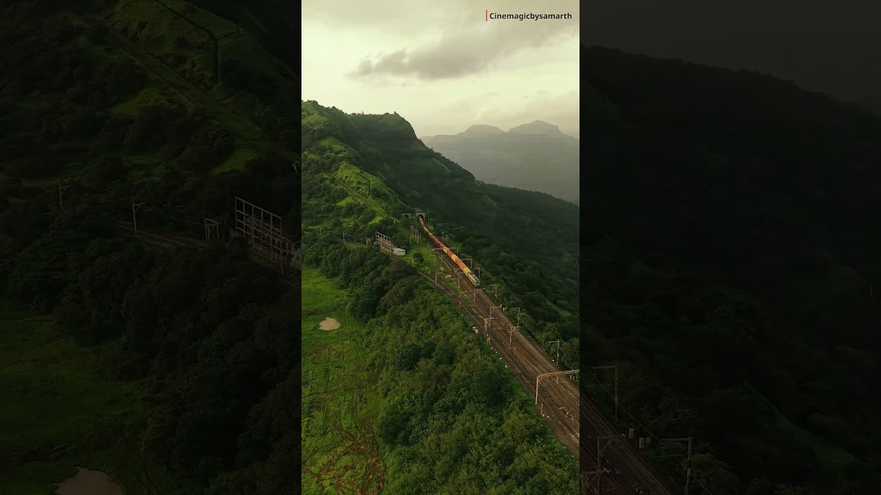 Scenic Indian Railways: Monkey Hill Maharashtra | Cinematic Drone 4K