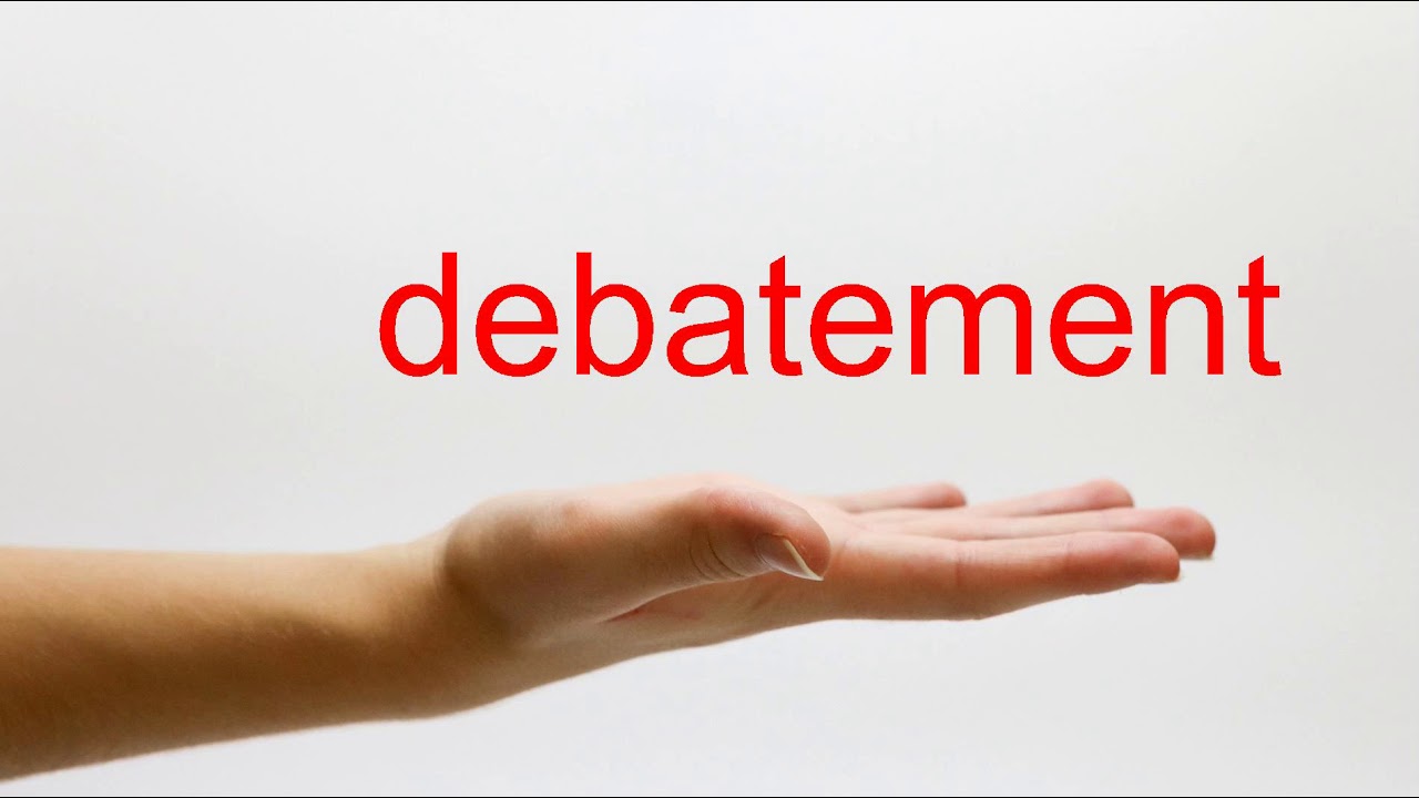 How to Pronounce debatement - American English - YouTube