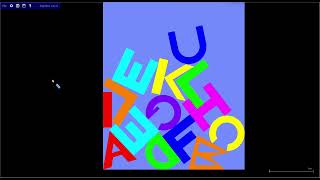 Alphabet Tetris in Algodoo screenshot 3