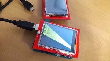 Arduino Uno 호환 2.4 TFT Touch LCD 그래픽 출력 테스트