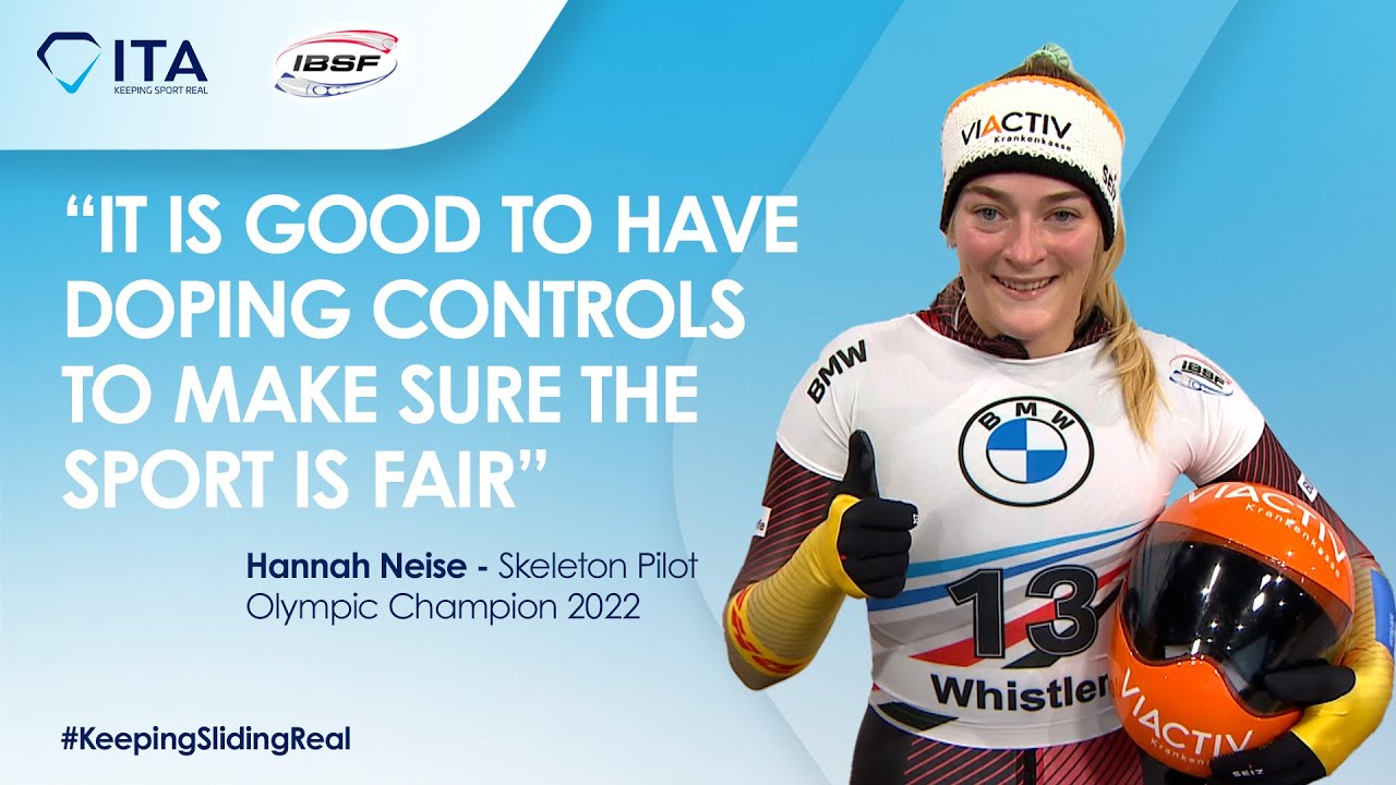 Make sure the sport is fair - Skeleton Olympic Champion Hannah Neise promotes clean skeleton!