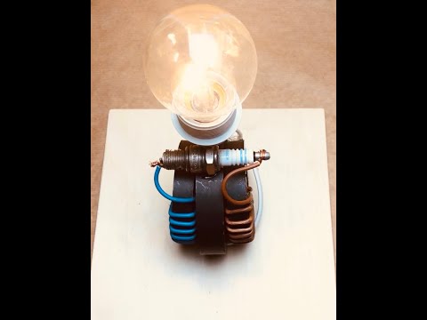 Awesome Free Energy Generator with light bulbs and Powerful Magnet