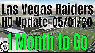 Las vegas raiders headquarters construction update taken on friday,
may 01, 2020. only 1 month until official completion of the which is
schedul...