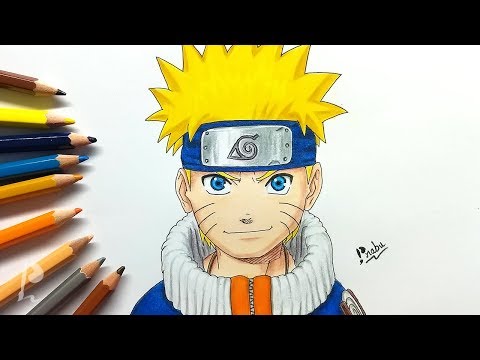 Naruto Uzumaki - Coloured Pencil (Video) by artbox99 on DeviantArt