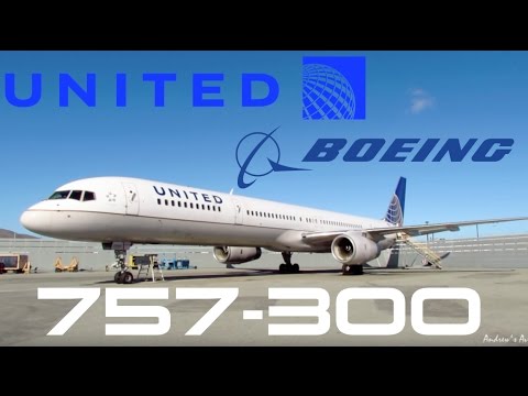 Inside the United Airlines 757-300 [HD]