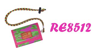 Rough Enough Kids Boys Lanyard Wallet with Keychain in Trifold Camo for Teen Pink Camo RE8512