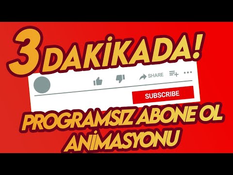 3 Dakikada! Programsız Abone Ol Animasyonu Yapımı | Abone Ol Animasyonu Nasıl Yapılır?