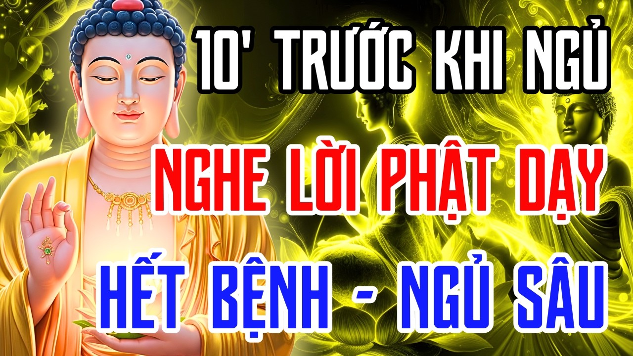 Trước Khi Ngủ Nghe Lời Phật Dạy 10 Phút – Hết Bệnh Hết Khổ, Ngủ Sâu Ngay