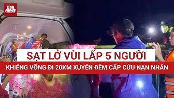 Khoảnh khắc xuyên đêm khiêng võng hơn 20km trên đường sạt lở, cứu sống 3 người ở Đà Nẵng | VTC News