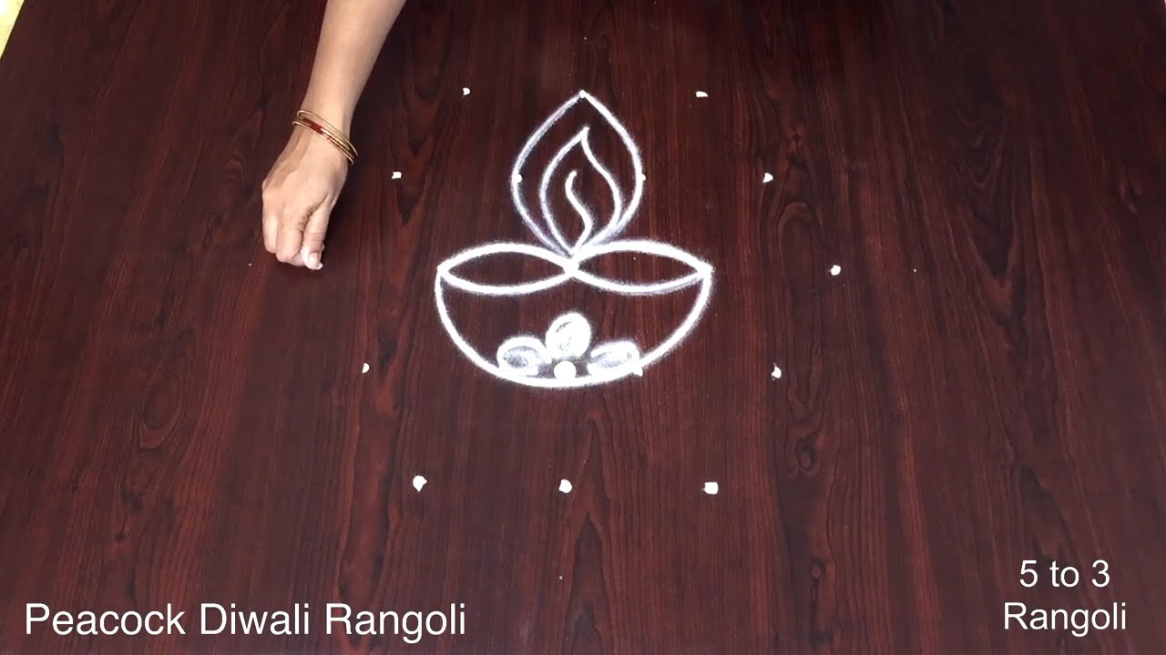 Diwali Rangoli Peacock