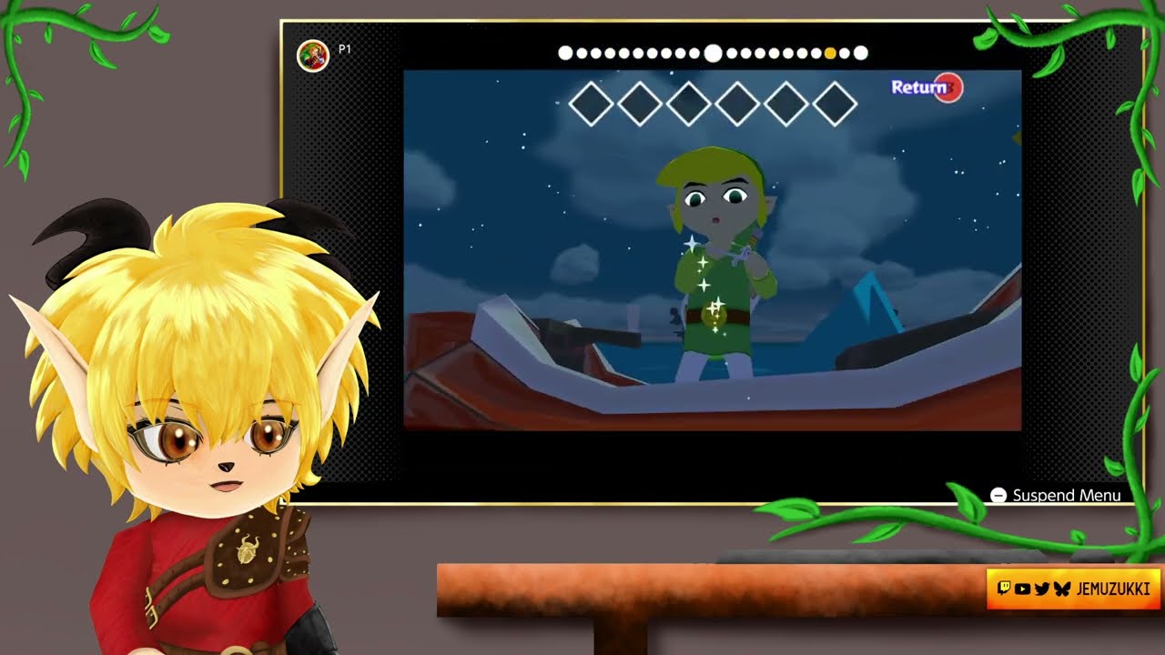 [ENG] BACK TO WAKING THE WINDS! The Legend of Zelda Wind Waker Gameplay  - Jemuzukki (Pre-Debut)