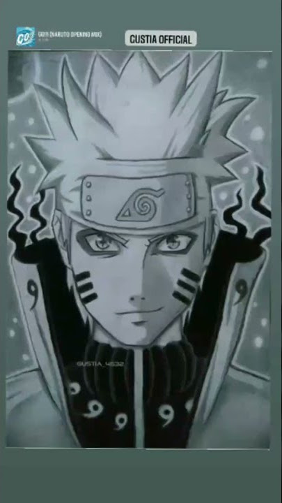 Menggambar Naruto dengan Pensil - Gustia 