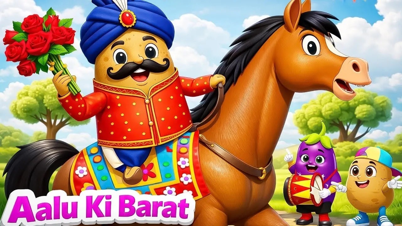 आलू की बारात - Aloo Ki Barat | Popular Hindi  Rhymes For Kids | Kids Song | Rainbow Rhymes