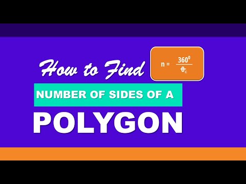 HOW TO FIND THE NUMBER OF SIDES OF A POLYGON