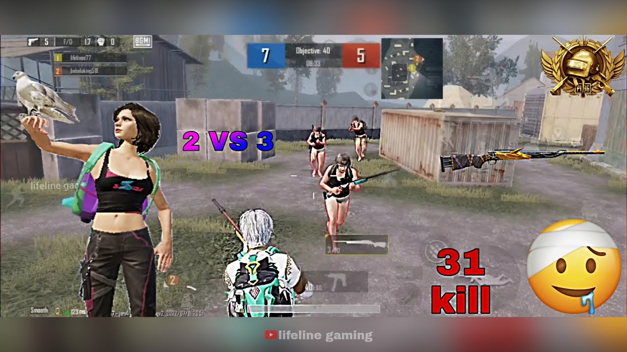 TDM Match \\ khatrnak game play 😱 31 kill, m24 vs m24 ( 2 vs 3) full ...