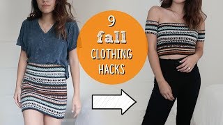 9 FALL CLOTHING HACKS TO SAVE YOU MONEY | sew&tell