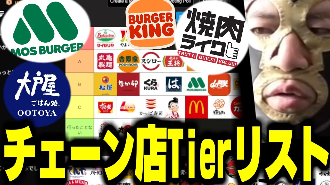 １時間かけてチェーン店ティア表を作る横山緑【2026/02/27】