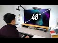 Using a 48 Monitor! How Big Is TOO Big? (Vs Ultrawide)