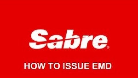 Sabre Training-EMD issuence