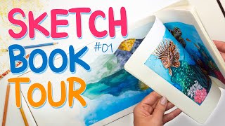 ☆the dilettante☆ディレッタント☆DRAWING POCHETTE Sketchbook tour ❇️ Flipping through my SKETCHBOOK Honest