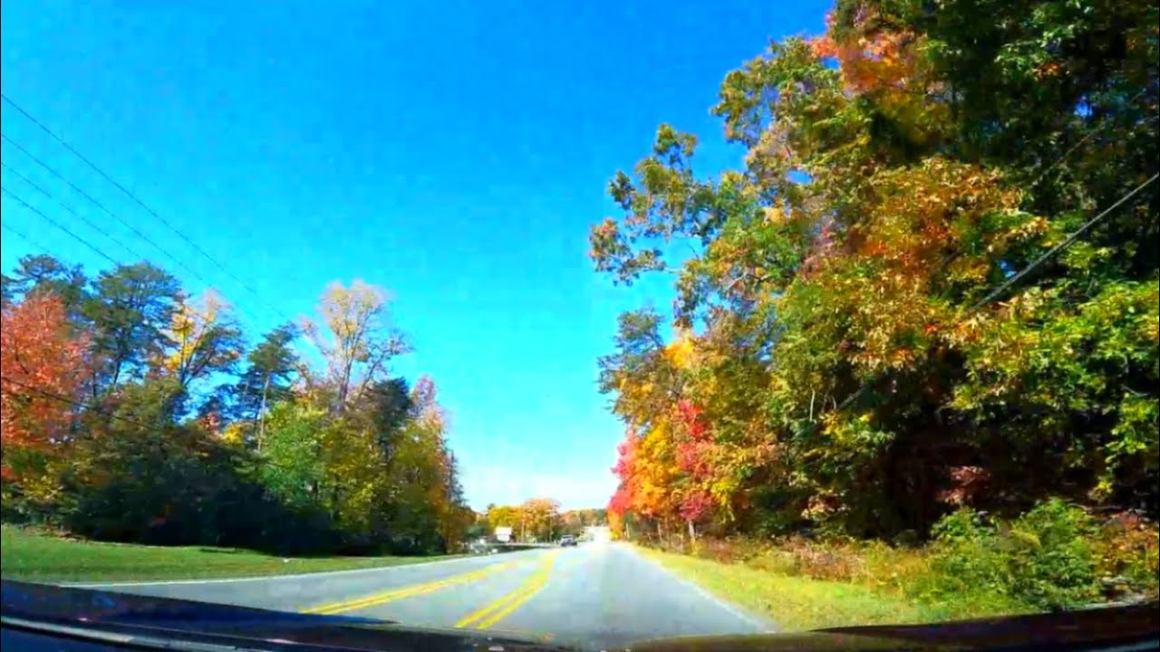 Scenic Autumn Driving 🍂 Kernersville, North Carolina YouTube