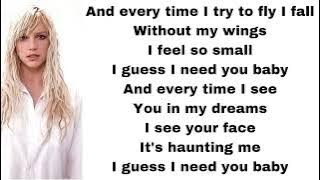 Britney Spears - Everytime (lyrics)