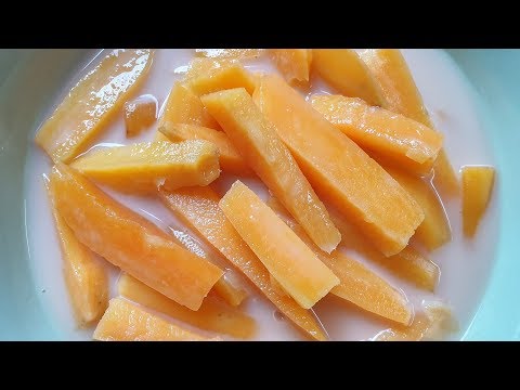 บวดมันเทศ เมนูของหวานง่ายๆ หอม หวาน มัน อร่อย | Sweet Potato in Coconut Milk | Thai Dessert Recipe